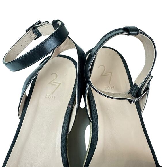 27 Edit Naturalizer Jamari Platform Espadrille Sandals Cow Hair Leopard Print 8 - Picture 8 of 11